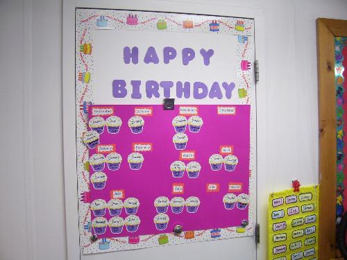 Classroom - Birthday Chart in my Pre-K classroom