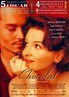 Johnny Depp in Chocolat - Chocolat is a 2000 romance film based on the novel of the same name by Joanne Harris, directed by Lasse Hallström. Adapted by screenwriter Robert Nelson Jacobs, Chocolat tells the story of a young mother, played by Juliette Binoche, who arrives at the fictional, repressed French village of Lansquenet-sous-Tannes with her six-year-old daughter and opens La Chocolaterie Maya, a small chocolaterie. Her chocolate quickly begins to change the lives of the townspeople.