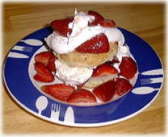 eating - Strawberry Shortcake...Yum!