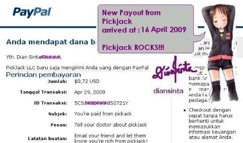 My 6 payment of pickjack - my 6 payment of pickjack arrived yesterday night 