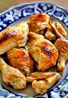 Baked Chicken  - Chicken pieces marinated with curry paste and baked.