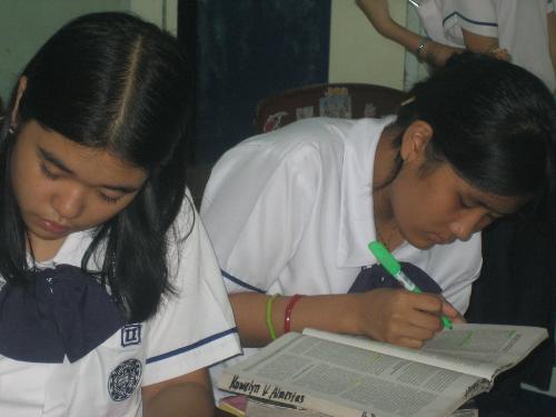 preparing for the exam - students are preparing for the exam