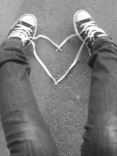 converse love - ha..ha...ha.. check out this love made by one of my friends converses shoes ...