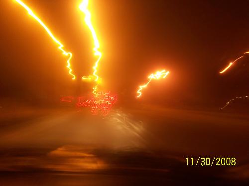 street lights - view of the street lights in carson ,ca photo taken - moving vehicle
