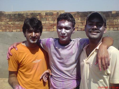 holi celebrations 1 - Me and my friends on Holi.