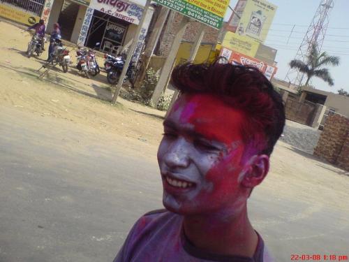 holi celebrations 3 - Me at the end of it all.