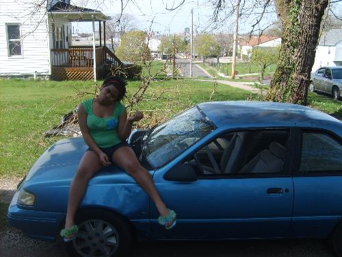 What was your first car - This is my daughter with her 17th birthday present..I got her a car for $350...what a steal...