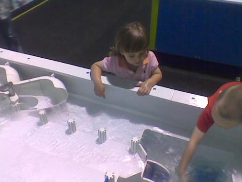 My son, Zane, playing at a children's museum water - The water table in the local museum of LAS VEGAS, entertains my two year old.