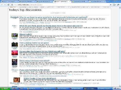 My discussion in top page! - This is the first time I saw my discussion in today's top discussion.
