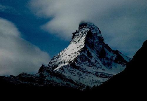 The Majestic Matterhorn - This beautiful mountain is one of the most frequented spots in Switzerland. I was so lucky to get a good glimpse of this elusive mountain before the clouds cover again its majestic peaks.