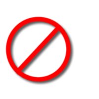 Negative - This sign is used mostly where you disapprove of something or something negative....