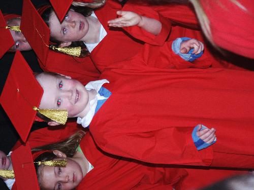 Mark graduating - Mark graduating from pre-school aged 3