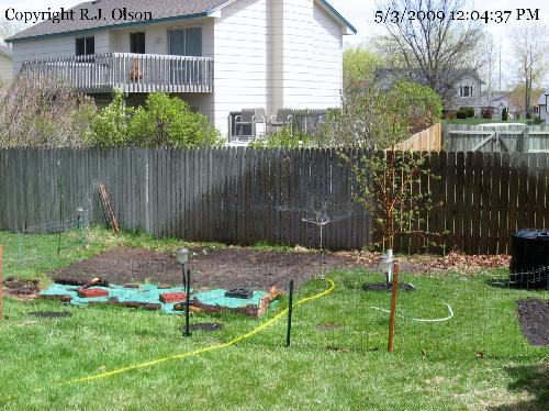Some of my garden beds - This shows an area of my few gardens I have this year.
