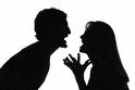 couple in the middle of disagreement - couple discussed matters in ranging voices