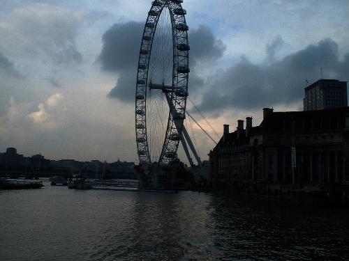 London Eye - London Eye on one foggy London day.