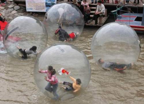 water ball - playing