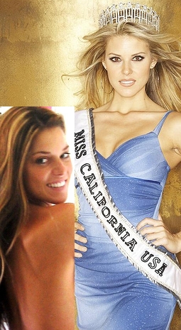 Miss California - Carrie Prejean who's Miss California has been making plenty of press