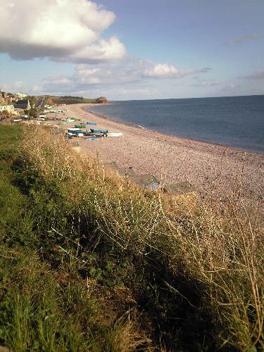 devon beach - budleigh beach in exmouth, devon