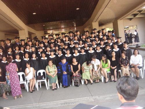graduation pic - before the ceremony starts