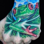 Red Eye Tree Frog - One of the red eye tree frog tattoo's I was looking at.