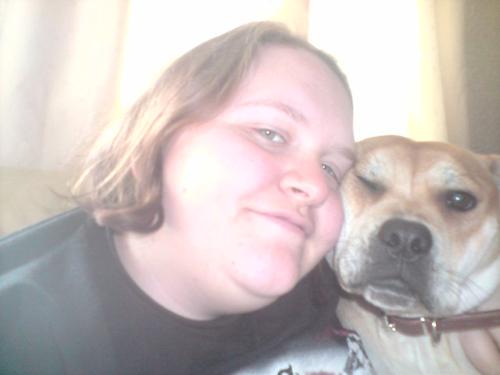 Having a cuddle - Me and Pepper have a cuddle