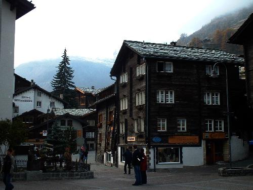 Charming old street of Zermatt - This is a very charming part of Zermatt, Switzerland. Old barn houses line the street. I can't to visit back this place.