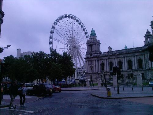 Ferris Wheel - 'The Belfast Wheel',Belfast,Northern Ireland,in the grounds of City hall...It's actually positioned above the Titanic Memorial ! (Built here..)