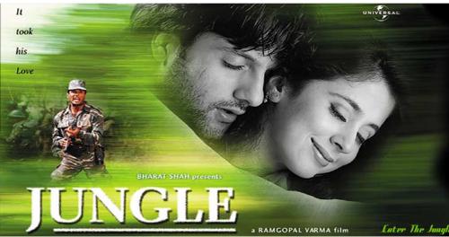 jungle - jungle,a bollywood film,starred by fardeen and urmila.I like it very much.It's main attraction is it's music and have very good romance...