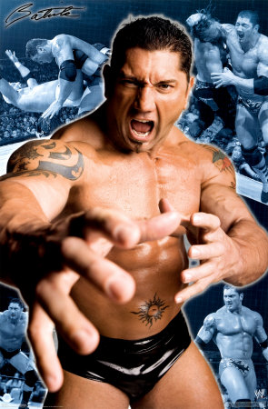 Batista - A photo of wwe wrestler Batista.
