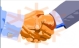 Handshake - People hold each others' hand in handshake to express their respect.