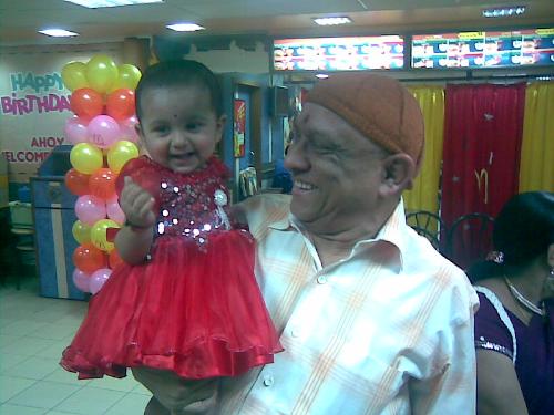 Sia and Grandpa - Sia with her Grandfather