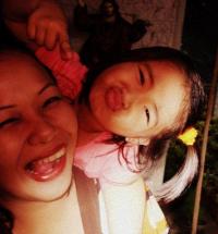 My daughter and I - A picture of myself with my little angel, Smyle