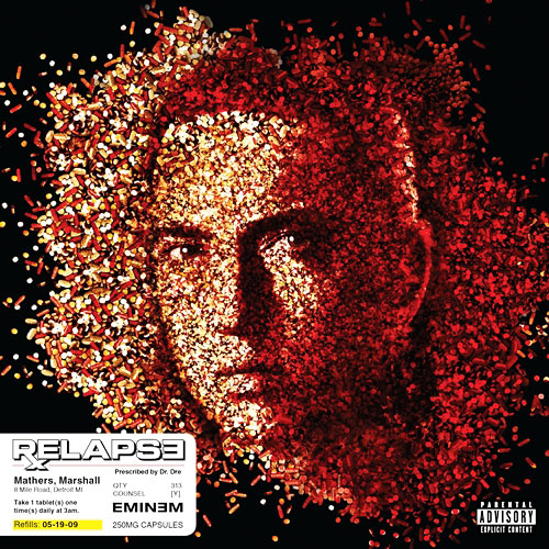 eminem - album cover for eminem's new album, relapse
