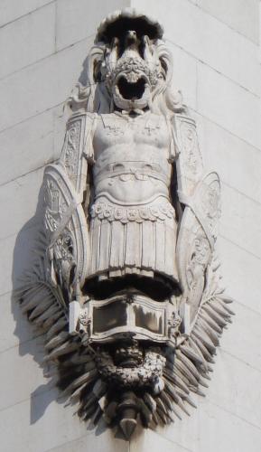 Sculpture in Rome - Also the tattoo on my left leg.;)