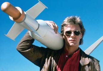 MacGyver - All he needed was a ball-point pen and a paper clip.