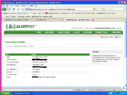 my surprise payment!  - my 1st payment from this social site!