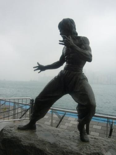 Bruce Lee - The Bruce Lee statue in Tsim Sha Tsiu, which is a famous fighting star from Hong Kong
