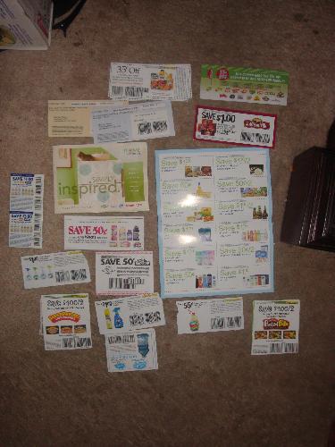 My coupons I got in the mail this week - I like to save, save, save!!!!