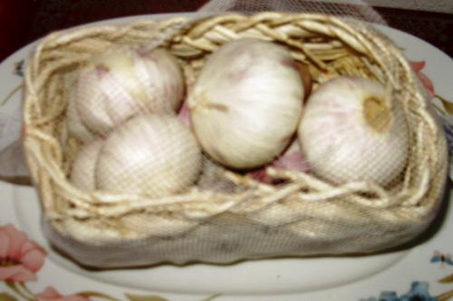 Chinese garlic - This variety has no individual cloves and is much easier to use than the conventional type.