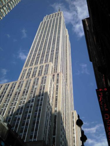 Empire state building - a photo i took, looking up at the empire state building in NY