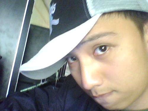 serious look - inside a cafe in front of my school...