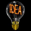 simple ideas makes big - this is a bulb with word 'idea' on it..