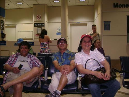 some family photo - my uncle. my father. my mother.  taken in the LAX