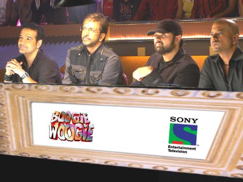 The judges with a guest judge.  - A set of great judges
