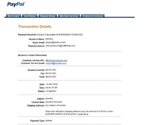 my neobux eighth payment - my neobux eighth payment proof.
