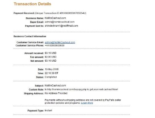 my nomincashout payment - my bux.gs payment proof