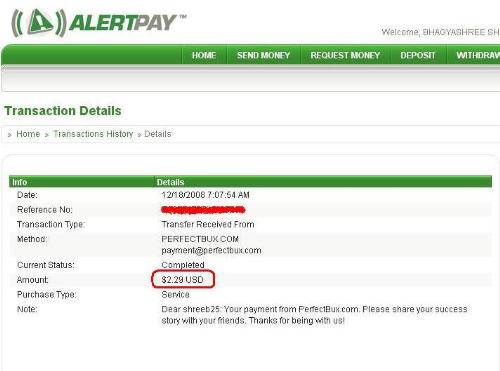 my perfectbux payment - my perfectbux payment proof.