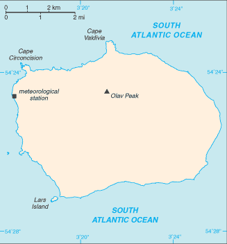 Bouvet Island - Here's a map