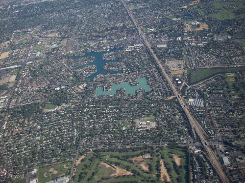 ca from the top - california