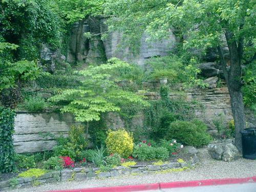 Flower arrangements - This is a beautiful landscape job I saw when I was in Eureka Springs, Arkansas last week.